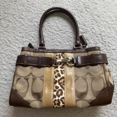 COACH ハンドバッグ シグネチャー レオパード柄 ヒョウ柄 y2k - メルカリ