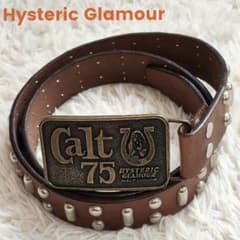 美品✨ヒステリックグラマー　CALT75 スタッズベルト ヒスガール　ブラウン 美品✨ヒステリックグラマー CALT75 スタッズベルト ヒスガール
