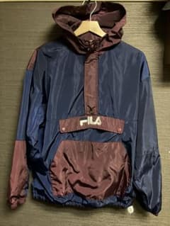 FILA ハーフジップナイロンアノラック - メルカリ