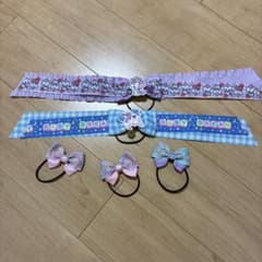 ハンドメイド ヘアゴム 5点セット ユニコーンのサムネイル