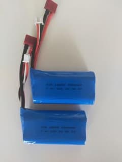7.4V 3000mAh Lipoバッテリー20C Wltoys 144001のサムネイル