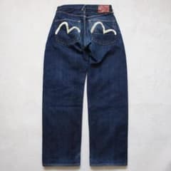 濃紺✨EVISU ホワイトカモメデニムパンツ Lot2001 no2 赤耳 - メルカリ