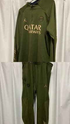 psg jordan ドリル セットアップ ジャージオリーブ グリーン - メルカリ