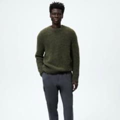 ZARA ブークレー ニット モスグリーン Mのサムネイル