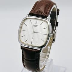 【稼働/電池/ベルト交換】SEIKO セイコー メンズ腕時計 四角形 シルバー 稼働/電池/ベルト交換】SEIKO セイコー メンズ腕時計 四角形 シルバー