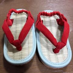 美品 ミサトっ子草履15cm かかと留め付きのサムネイル