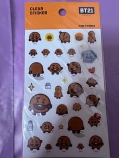BT21 SHOOKY 스티커 씰 BTS 윤기