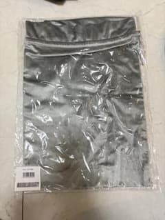 新品　ReFa グレー ベロア巾着 Lのサムネイル