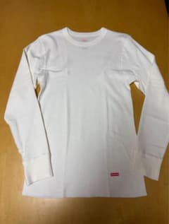 Supreme Hanes Thermal Crew Mサイズ White - メルカリ