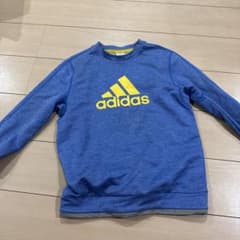 adidas キッズ トレーナー ブルー 150のサムネイル