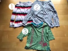 女の子カットソー3枚セット105-110センチのサムネイル