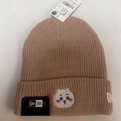 신품 치이카와 × NEW ERA 콜라보 핑크 니트 모자