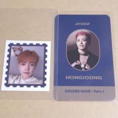ATEEZ golden hour ステッカー ホンジュン ID トレカ - メルカリ