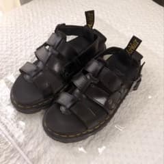 Dr. Martens レザー サンダル ブラックのサムネイル