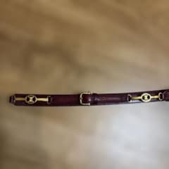 CELINE セリーヌ ベルト ボルドー ゴールド金具 CELINE セリーヌ ベルト ボルドー ゴールド金具 - メルカリ