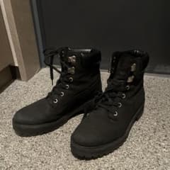 Timberland ブラック ワークブーツ 8.5W 25.5cm - メルカリ