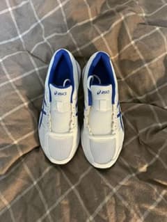 asics 러닝 슈즈 화이트 블루 사이즈 24.5