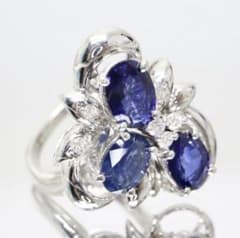 Pt900 天然サファイア2.87ct ダイヤリング 13号 Pt900 天然サファイア2.87ct ダイヤリング 13号 - メルカリ