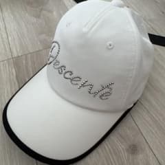 【美品】DESCENTE GOLF LUXE帽子ホワイトのサムネイル