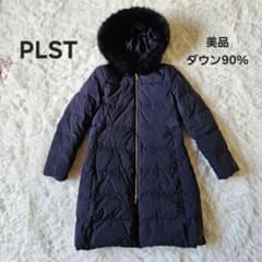 ✨【美品】PLST ダウンジャケット紺 サイズL PLST（プラステ） ダウンジャケット L ネイビー レディース : ZOZOTOWN
