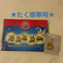 【たく様専用】ディズニーランド20周年ピンバッジ＋チャームのサムネイル