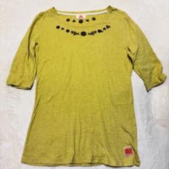 KRIFF MAYER レディース 七分袖カットソー 花柄刺繍のサムネイル