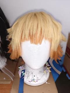 鬼滅の刃 我妻善逸 コスプレ ウィッグ セット済みのサムネイル
