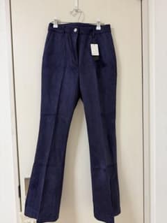 JEANASIS紫スウェードフレアパンツのサムネイル