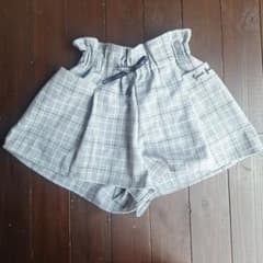 BLINGIIRLSチェック柄 キュロット グレー 130cmのサムネイル