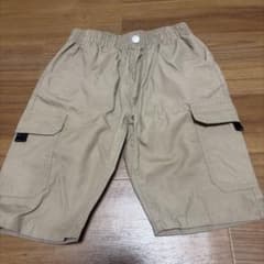 キッズ ハーフパンツ ベージュ カーゴパンツのサムネイル