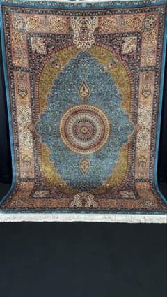 最高級 ペルシャ絨毯 シルク イラン クム産 約225万ノット117×176cm