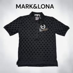 新品未使用品】MARK & LONA ブラック ドット ポロシャツ - メルカリ