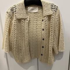 TODAYFUL 半袖 カーディガン アイボリーのサムネイル