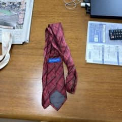 HIROKO KOSHINO HOMME ネクタイ チェック柄 レッドのサムネイル