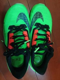 NIKE 陸上競技用スパイクシューズ グリーン/ブラック/オレンジ　値下げ‼️のサムネイル