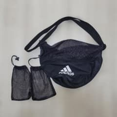 adidas ボールバッグ メッシュ ブラックのサムネイル