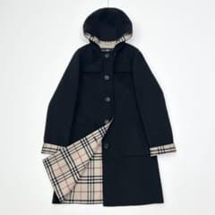 美品✨BURBERRYLONDON ダブルフェイスコート ブラック カシミヤ - メルカリ