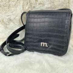 MASONPRINCE メイソンプリンス クロコ型押し ショルダーバッグ ロゴ