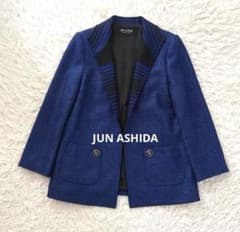jun ashida ジュンアシダ テーラードジャケット ウール ブルー S 