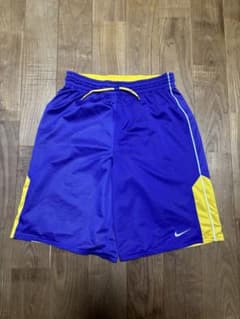 Nike バスケットボールパンツ リバーシブル 紫/黄色　バスパン