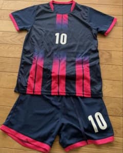 サッカーウェア ネイビー ピンク 160のサムネイル