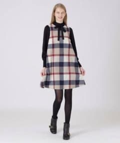 即日発送◎BLUE LABEL ブルーレーベルチェック ボウタイワンピース 36のサムネイル