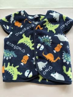恐竜柄 フリース スリーパー 90cmのサムネイル
