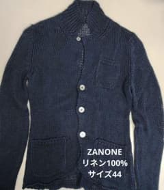 ZANONE ザノーネ キョート リネンニット ネイビー サイズ44のサムネイル