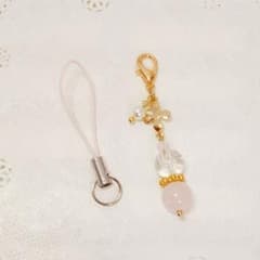 ★パワーストーンお守りチャーム☆ストラップ〈愛と美〉のサムネイル