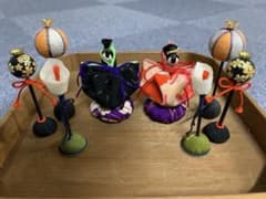 古布ミニチュアお雛様10点セット✩のサムネイル
