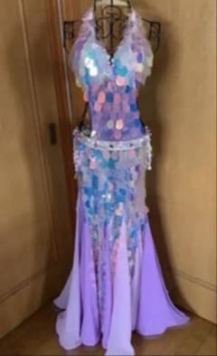 ベリーダンス豪華衣装 ウクライナ Maria designお腹隠し 1度使用美品 
