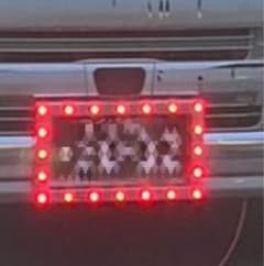 大型トラックパイロットランプナンバー枠のサムネイル