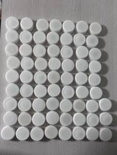 白無印ペットボトルキャップ73個のサムネイル