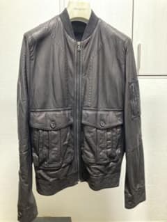 NEIL BARRETT ハリントンジャケット ナッパレザー ニールバレット 黒 NEIL BARRETT ハリントンジャケット ナッパレザー ニールバレット 黒